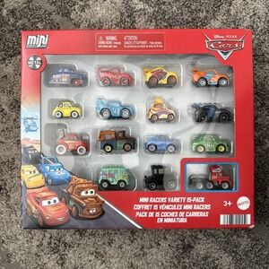 Disney Pixar Cars Mini Racers 15 Pack Jocko Flocko Mack Lizzie Chick Hicks